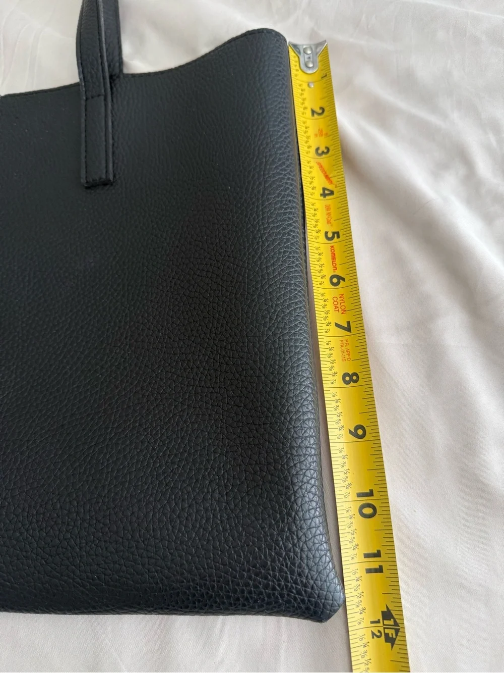 Vince Camuto Black Tote with Gray Center Stripe - Laptop Bag